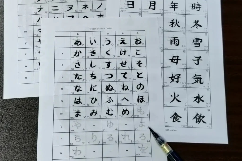 how to write japanese Stroke order chart hiragana stroke order rules Kanji